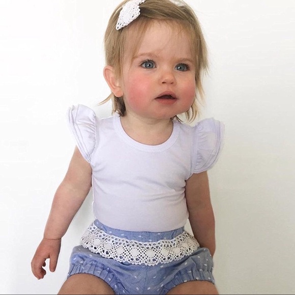 Other - Sofia White Ruffle Romper